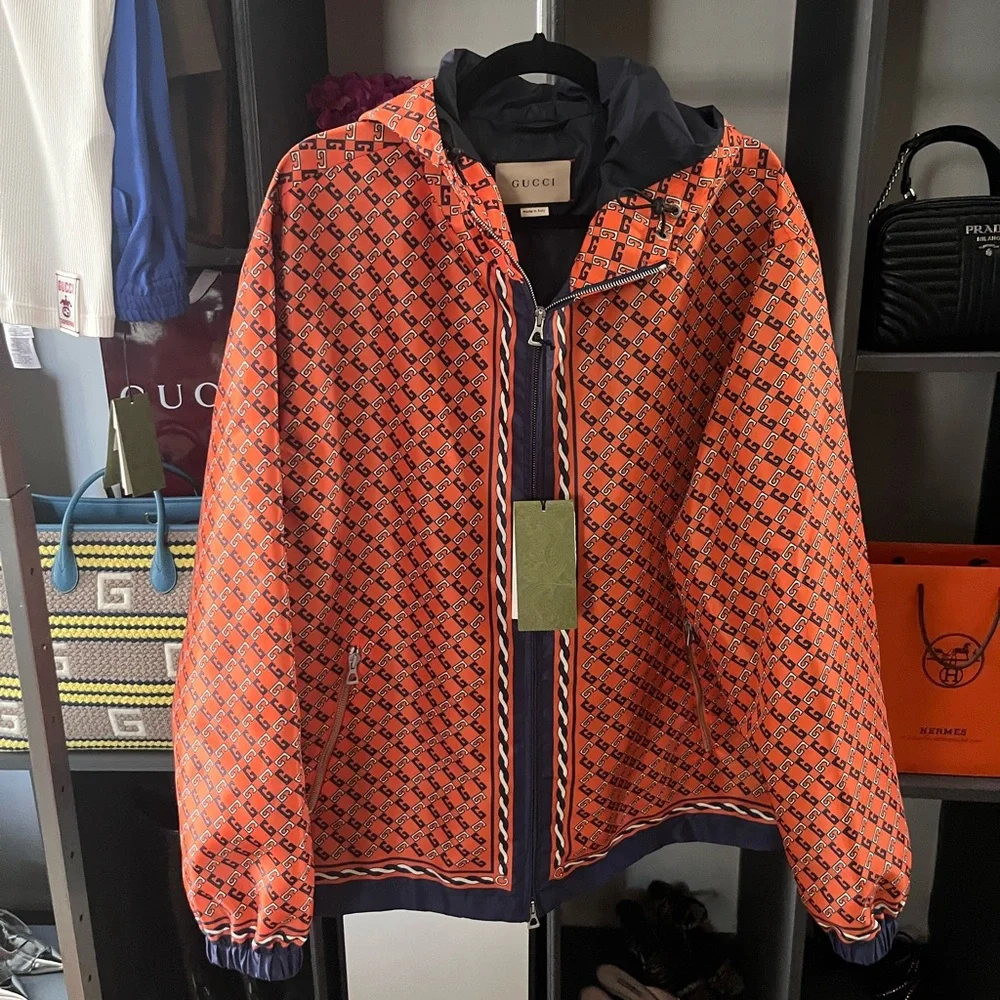 Gucci Orange Patterned Jacket